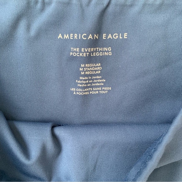 AE Light Blue High Waisted Pocket Leggings - Picture 4 of 6